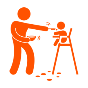child in high chair not wanting to eat